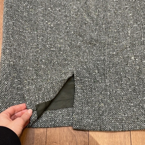 Valentino Roma tweed wool mini skirt dark green speckled vintage size S - Picture 8 of 14